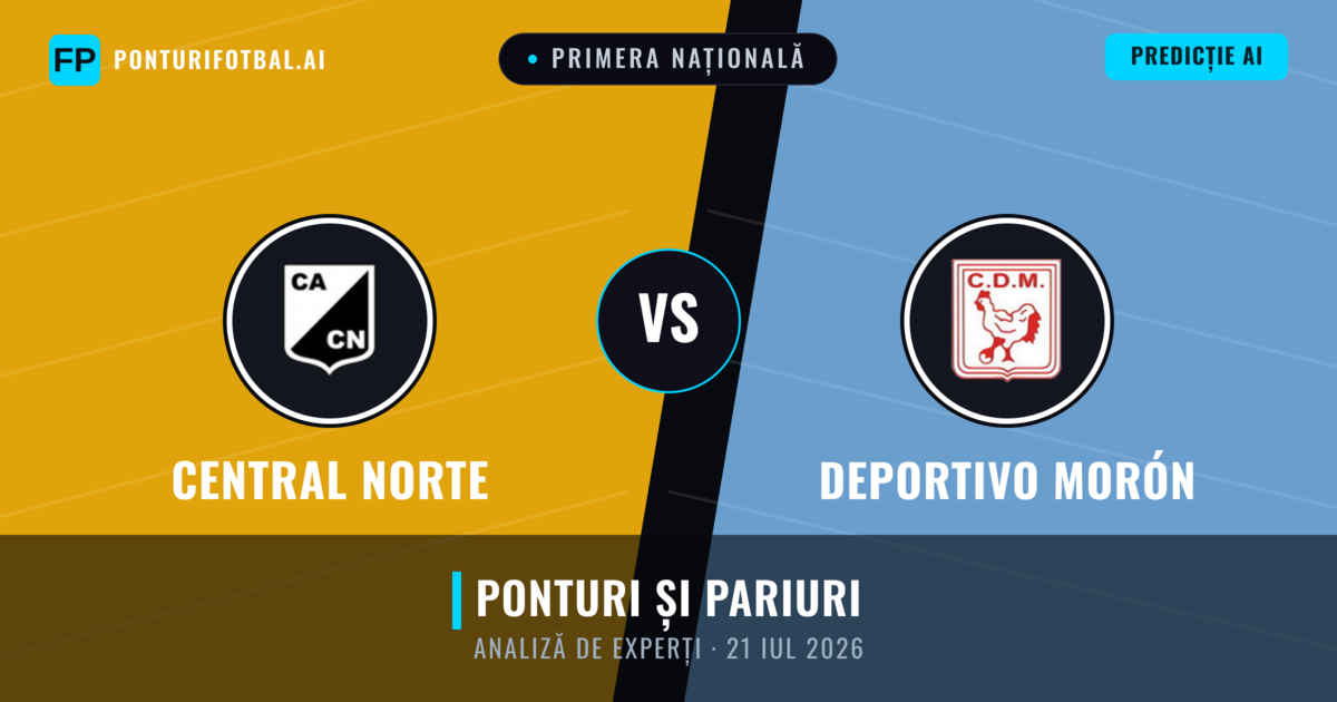 Central Norte vs Deportivo Morón — pronostic și avancronică meci