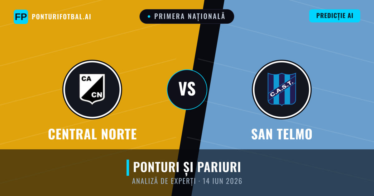 Central Norte vs San Telmo — pronostic și avancronică meci