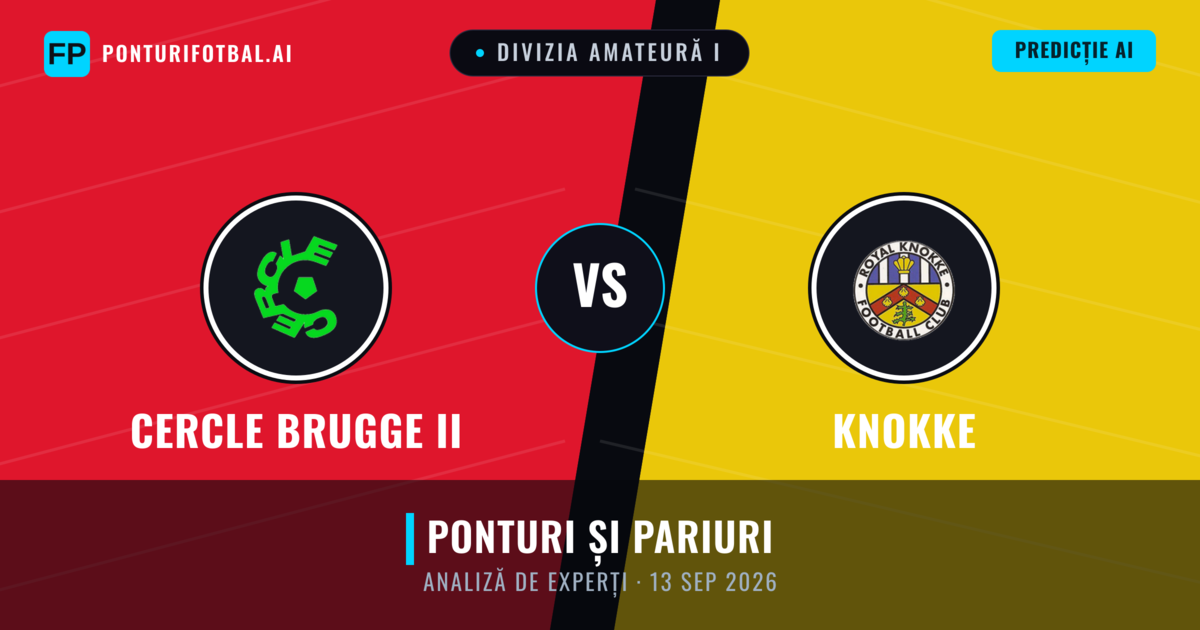 Cercle Brugge II vs Knokke — pronostic și avancronică meci