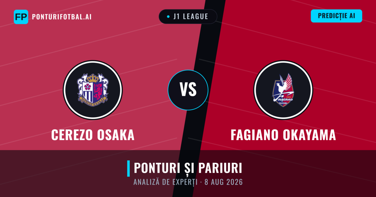 Cerezo Osaka vs Fagiano Okayama — pronostic și avancronică meci