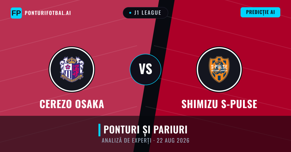 Cerezo Osaka vs Shimizu S-Pulse — pronostic și avancronică meci
