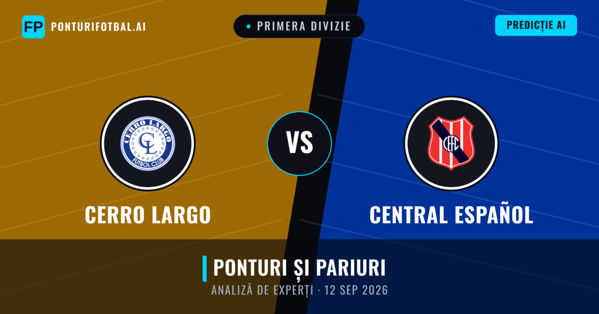 Cerro Largo vs Central Español — pronostic și avancronică meci