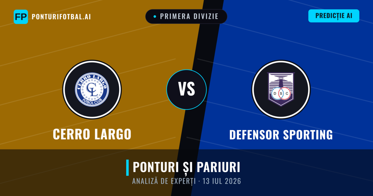 Cerro Largo vs Defensor Sporting — pronostic și avancronică meci