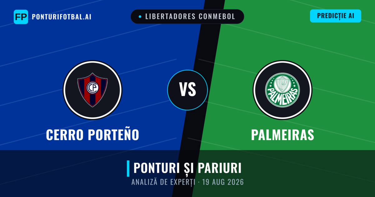 Cerro Porteño vs Palmeiras — pronostic și avancronică meci