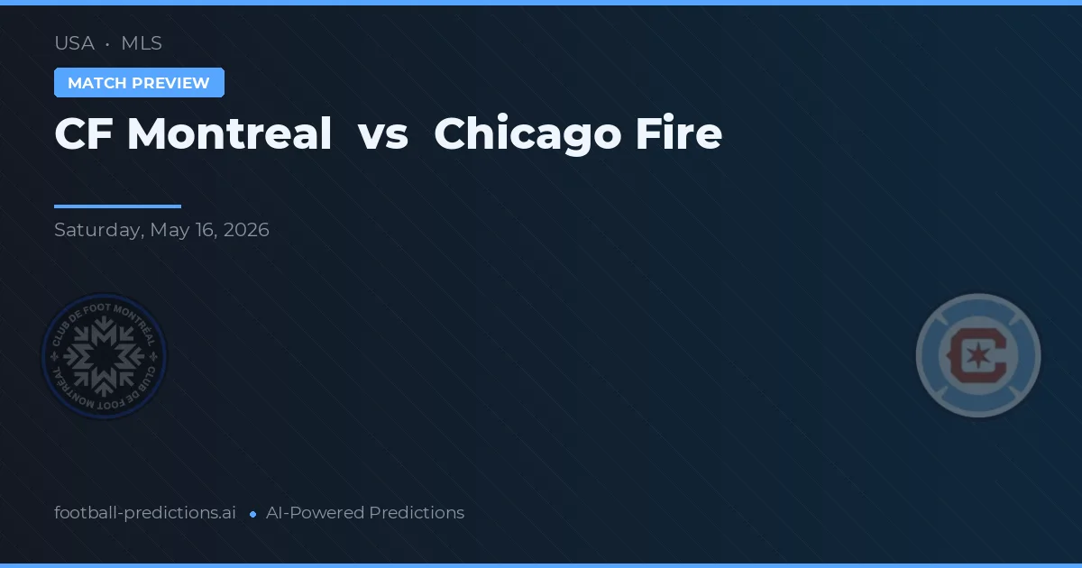 CF Montreal vs Chicago Fire — pronostic și avancronică meci