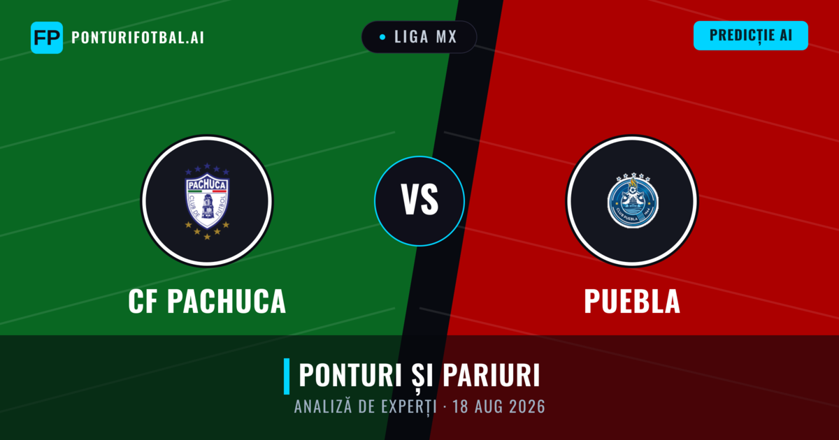 CF Pachuca vs Puebla — pronostic și avancronică meci