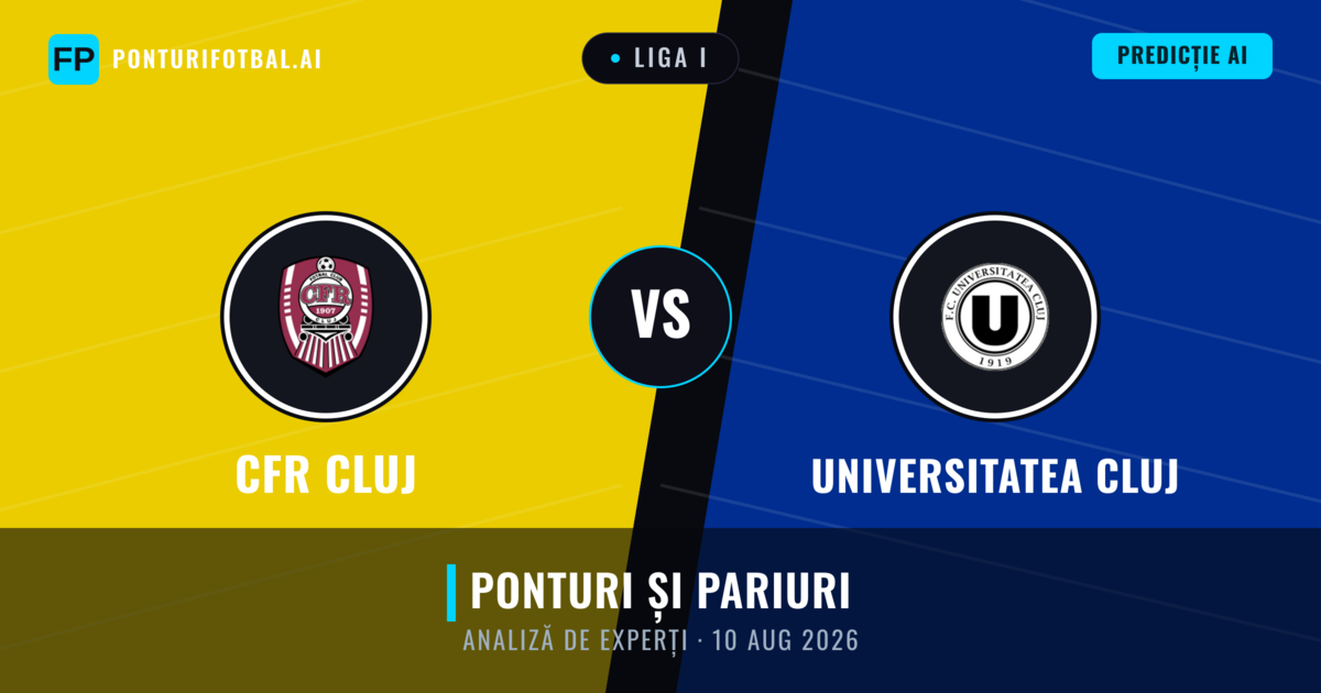CFR Cluj vs Universitatea Cluj — pronostic și avancronică meci