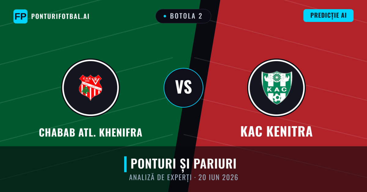 Chabab Atl. Khenifra vs KAC Kenitra — pronostic și avancronică meci
