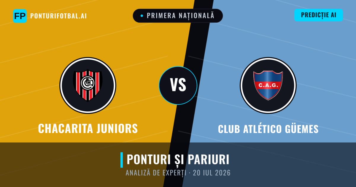 Chacarita Juniors vs Club Atlético Güemes — pronostic și avancronică meci