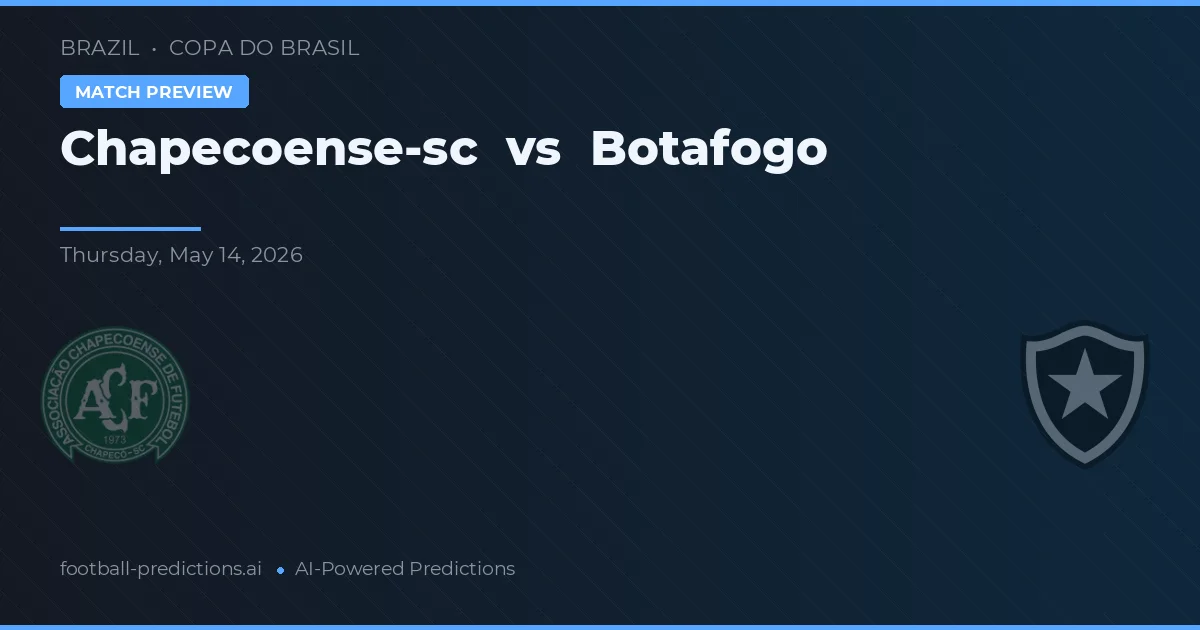 Chapecoense vs Botafogo — pronostic și avancronică meci