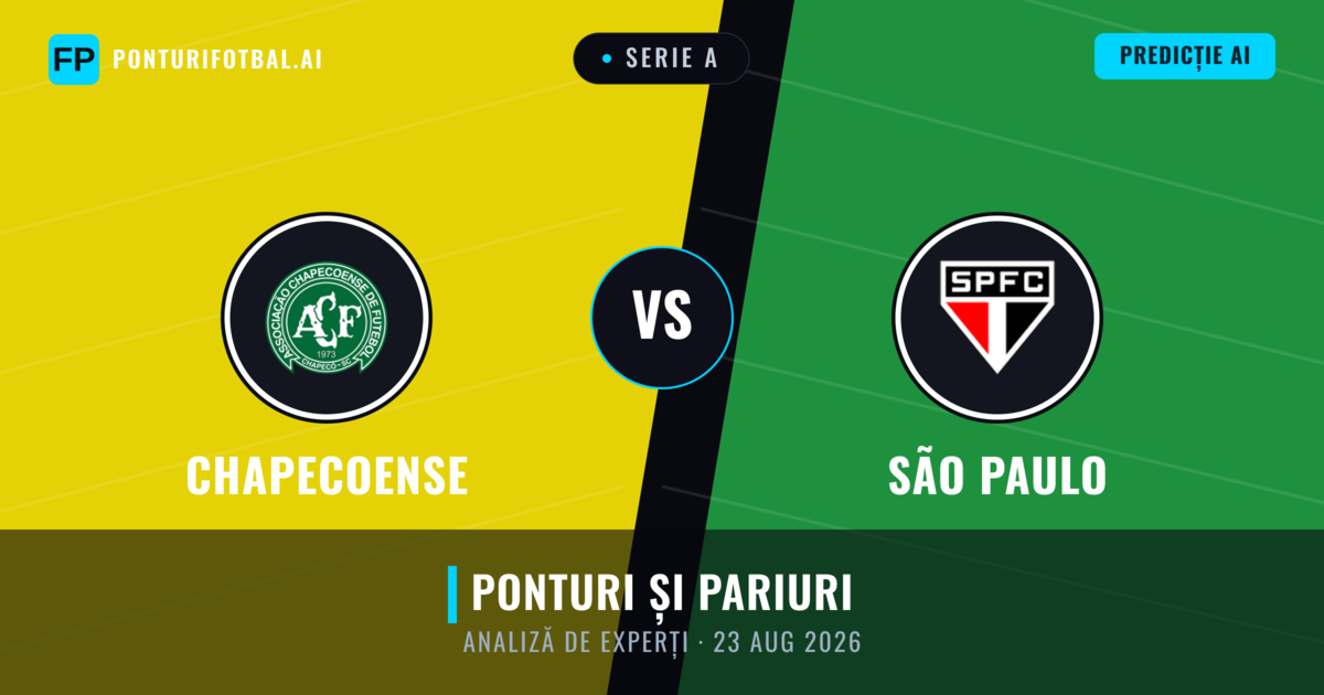 Chapecoense vs São Paulo — pronostic și avancronică meci