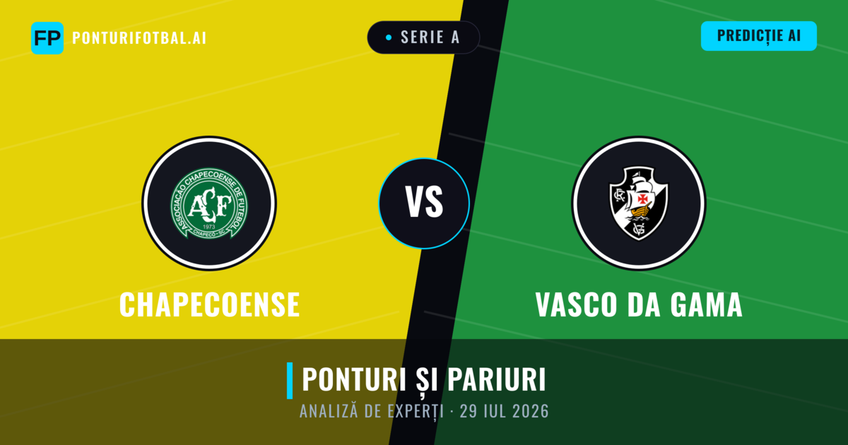 Chapecoense vs Vasco da Gama — pronostic și avancronică meci