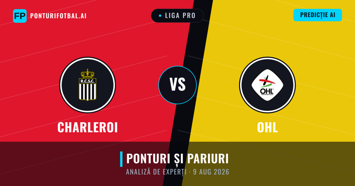 Charleroi vs OHL — pronostic și avancronică meci