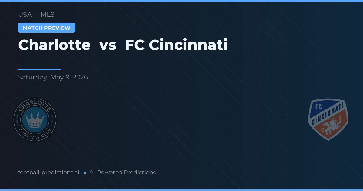 Charlotte vs FC Cincinnati — pronostic și avancronică meci