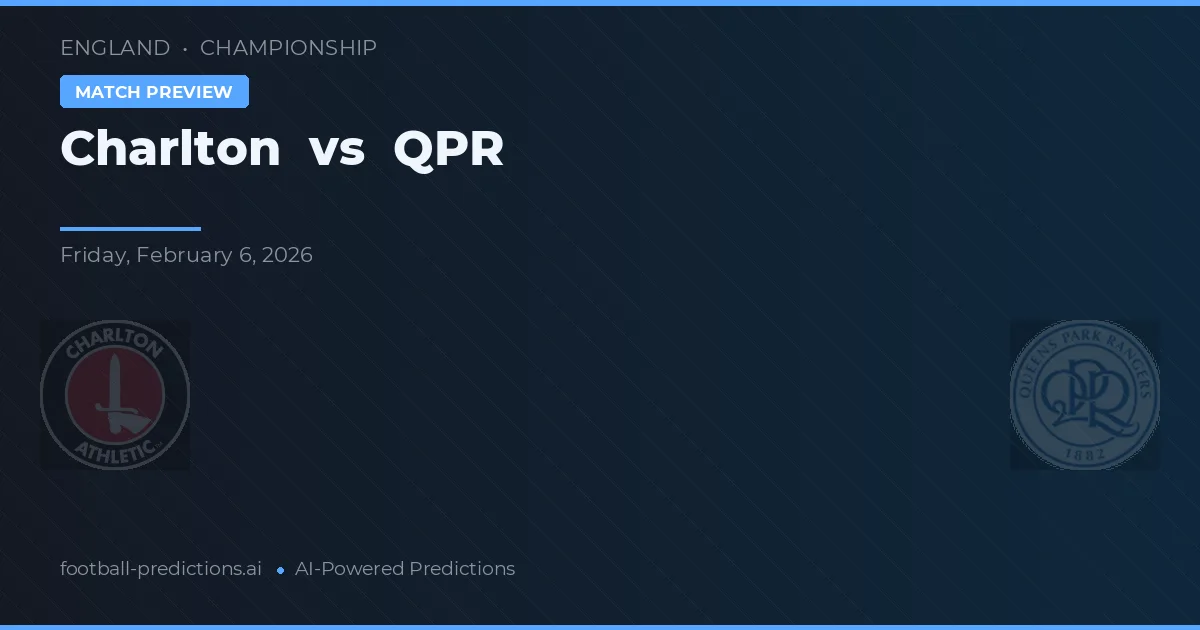 Charlton vs QPR — pronostic și avancronică meci