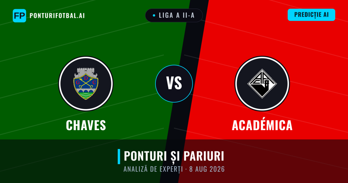 Chaves vs Académica — pronostic și avancronică meci