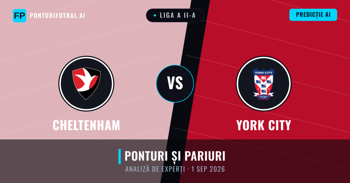 Cheltenham vs York City — pronostic și avancronică meci
