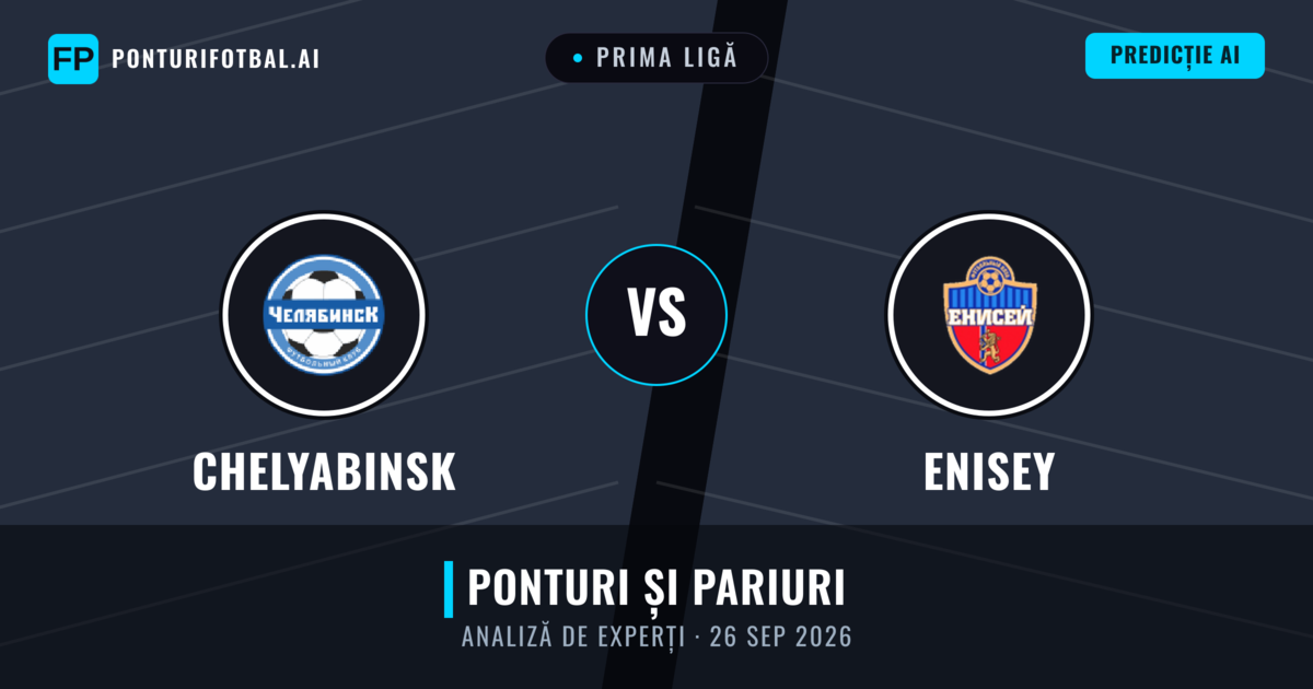Chelyabinsk vs Enisey — pronostic și avancronică meci
