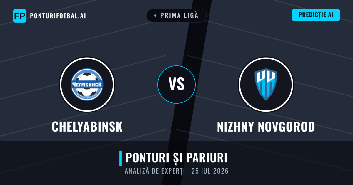 Chelyabinsk vs Nizhny Novgorod — pronostic și avancronică meci