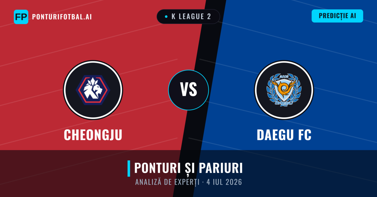 Cheongju vs Daegu FC — pronostic și avancronică meci