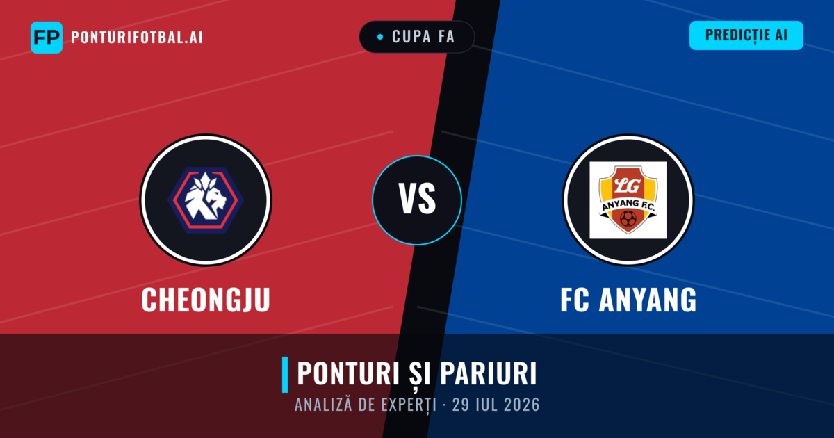 Cheongju vs FC Anyang — pronostic și avancronică meci