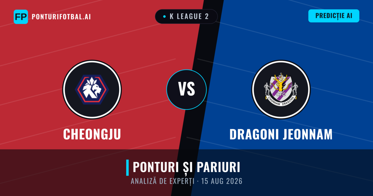 Cheongju vs Dragoni Jeonnam — pronostic și avancronică meci