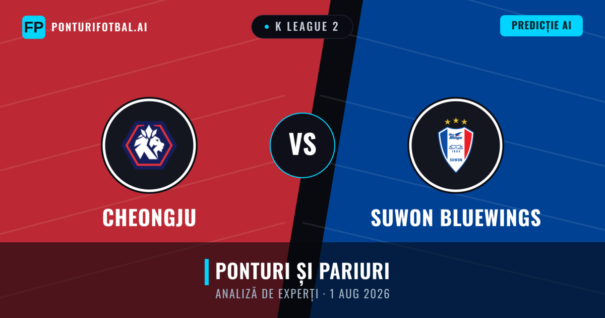 Cheongju vs Suwon Bluewings — pronostic și avancronică meci