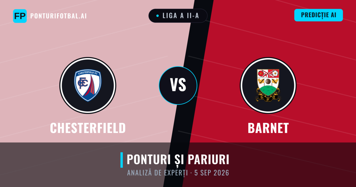 Chesterfield vs Barnet — pronostic și avancronică meci