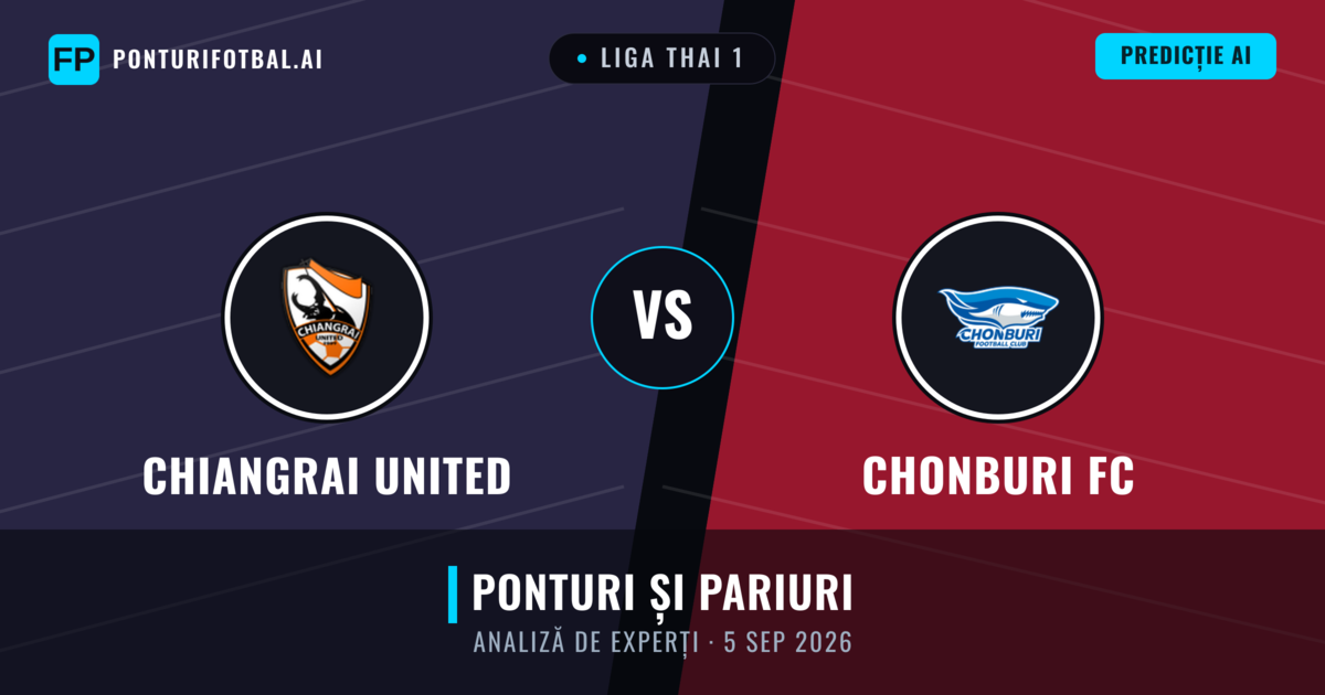 Chiangrai United vs Chonburi FC — pronostic și avancronică meci