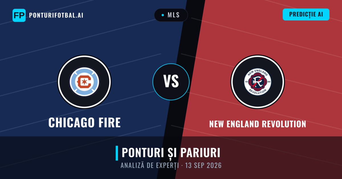 Chicago Fire vs New England Revolution — pronostic și avancronică meci