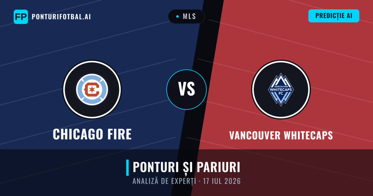 Chicago Fire vs Vancouver Whitecaps — pronostic și avancronică meci