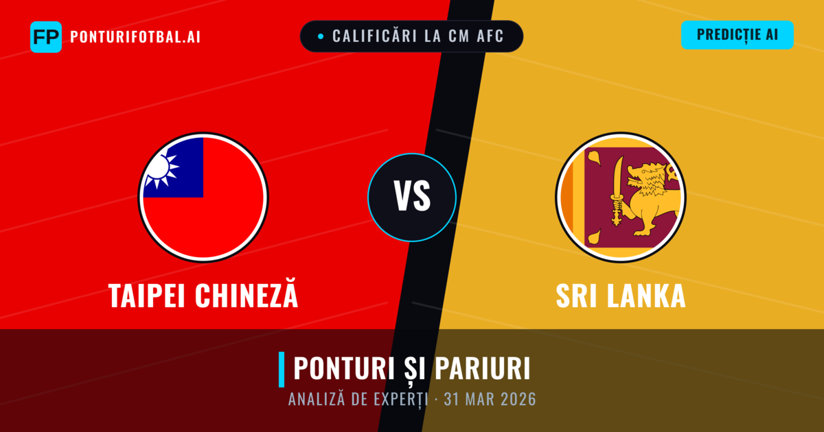 Taipei Chineză vs Sri Lanka — pronostic și avancronică meci