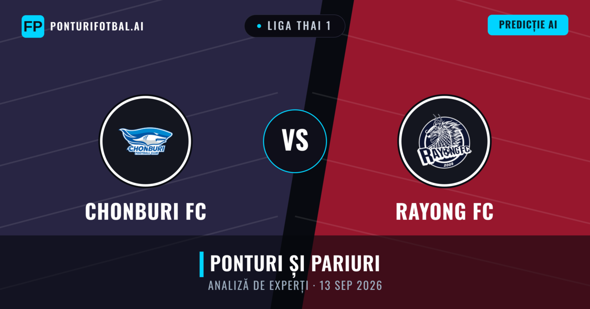 Chonburi FC vs Rayong FC — pronostic și avancronică meci
