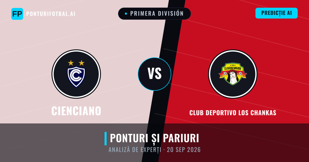 Cienciano vs Club Deportivo Los Chankas — pronostic și avancronică meci
