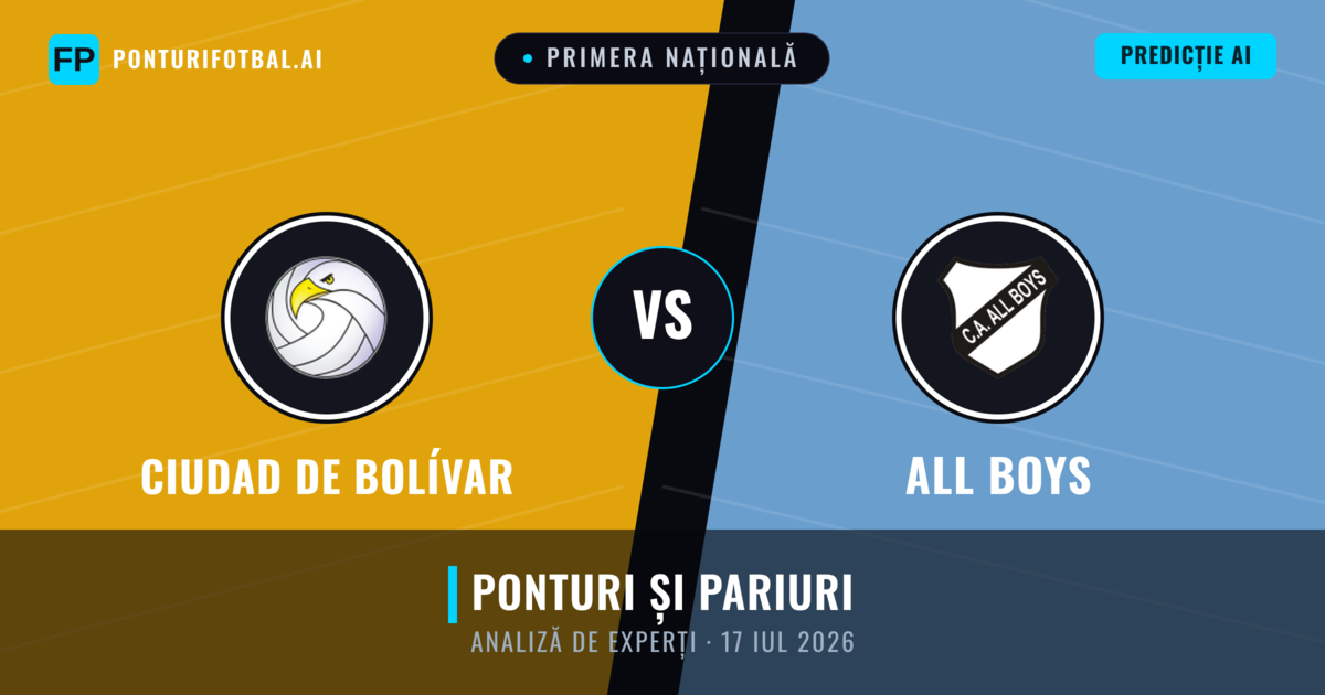 Ciudad de Bolívar vs All Boys — pronostic și avancronică meci