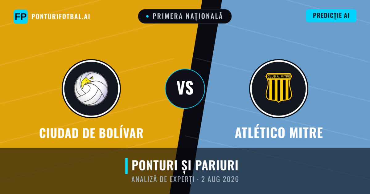 Ciudad de Bolívar vs Atlético Mitre — pronostic și avancronică meci