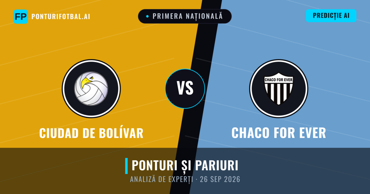 Ciudad de Bolívar vs Chaco For Ever — pronostic și avancronică meci