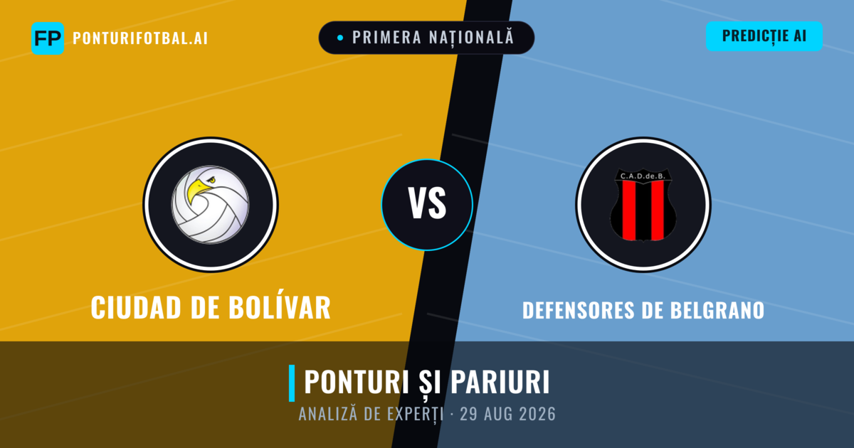 Ciudad de Bolívar vs Defensores de Belgrano — pronostic și avancronică meci