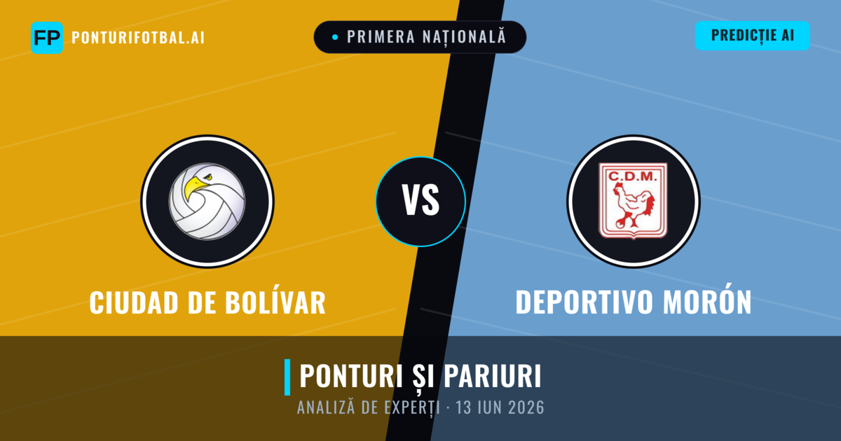 Ciudad de Bolívar vs Deportivo Morón — pronostic și avancronică meci