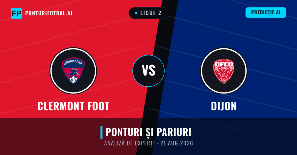 Clermont Foot vs Dijon — pronostic și avancronică meci