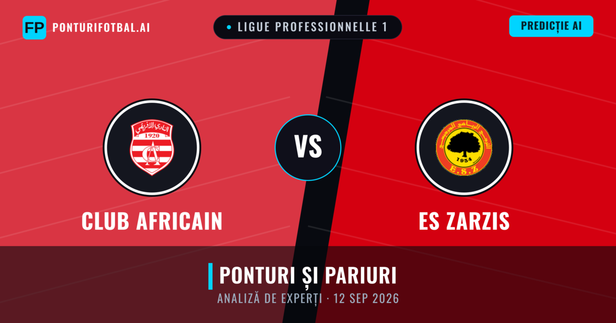 Club Africain vs ES Zarzis — pronostic și avancronică meci