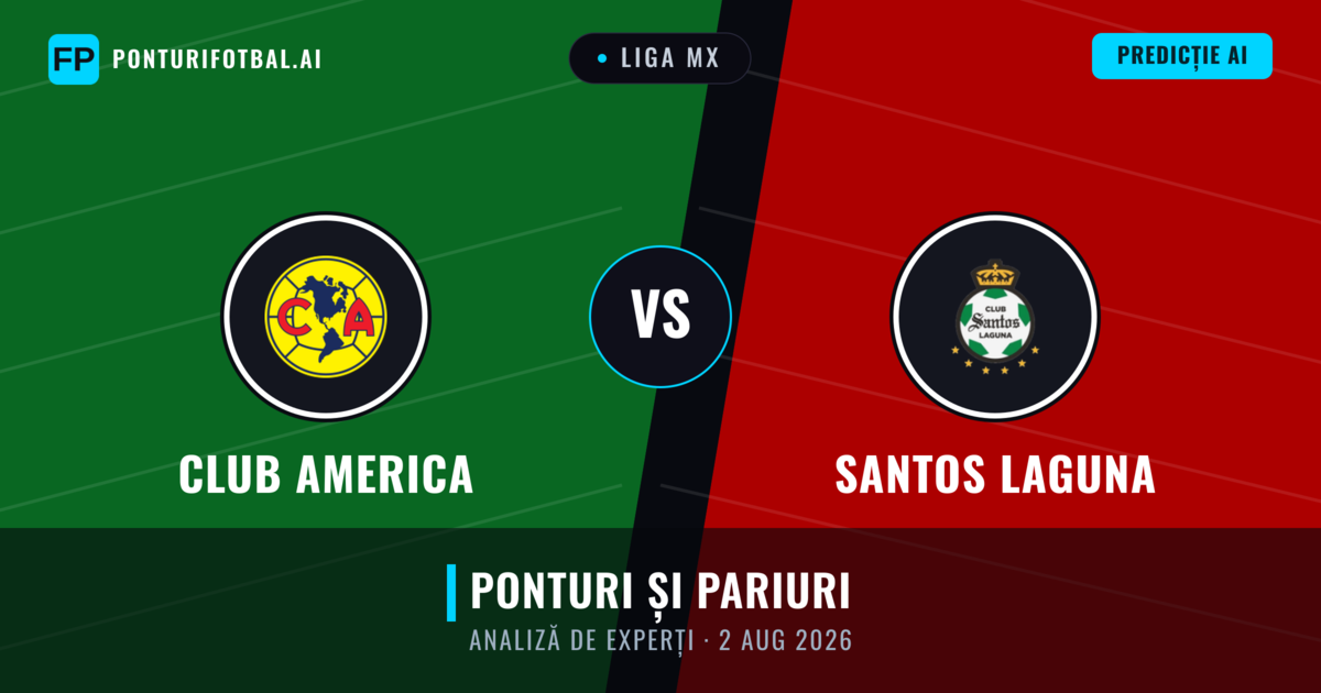 Club America vs Santos Laguna — pronostic și avancronică meci