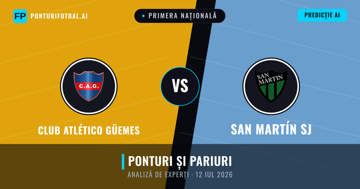 Club Atlético Güemes vs San Martín SJ — pronostic și avancronică meci