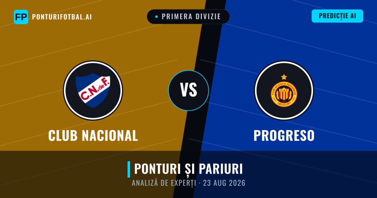 Club Nacional vs Progreso — pronostic și avancronică meci