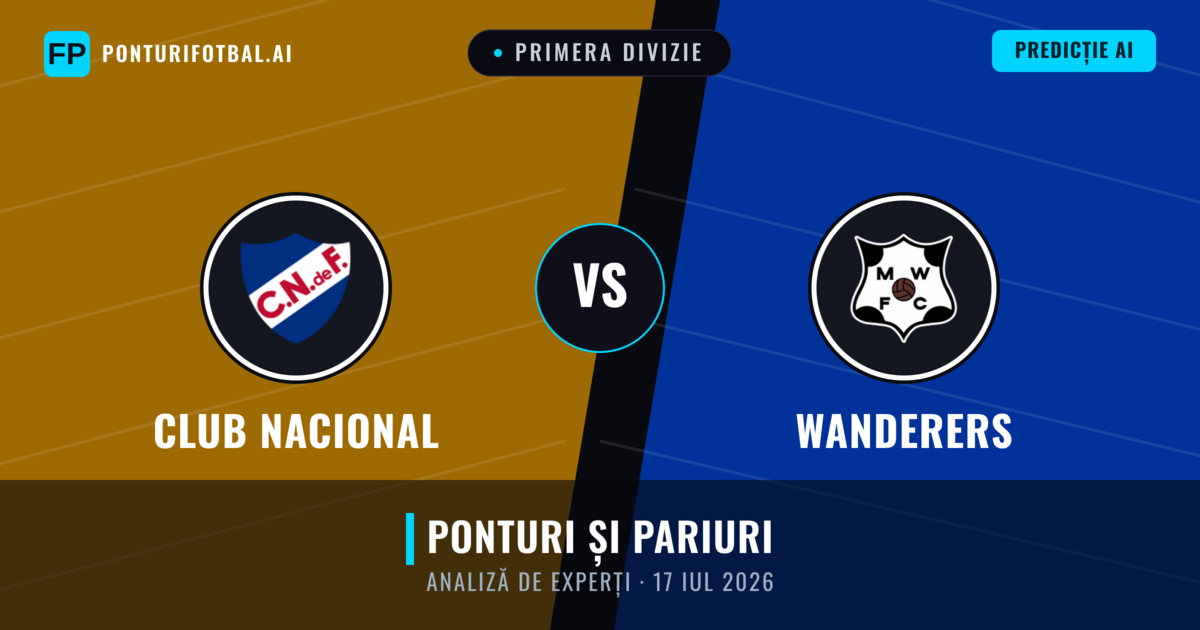 Club Nacional vs Wanderers — pronostic și avancronică meci