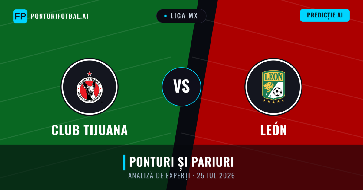 Club Tijuana vs León — pronostic și avancronică meci