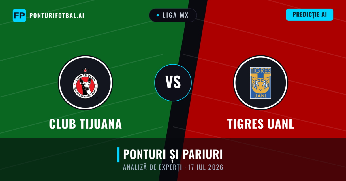 Club Tijuana vs Tigres UANL — pronostic și avancronică meci