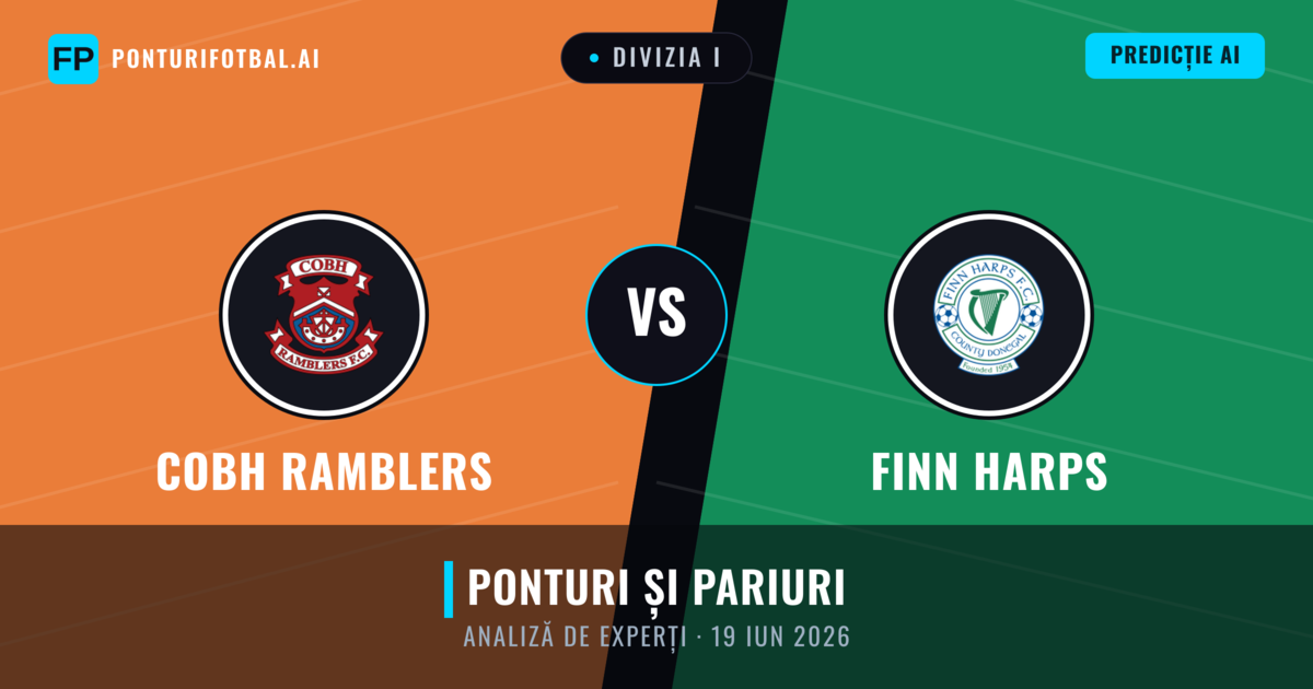 Cobh Ramblers vs Finn Harps — pronostic și avancronică meci