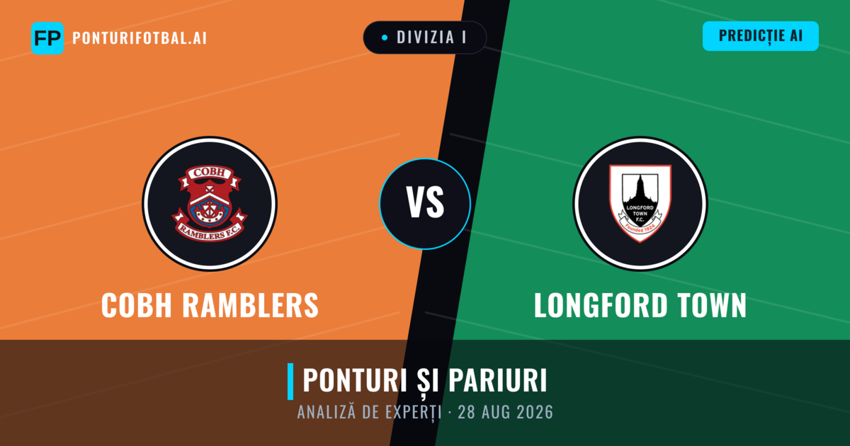 Cobh Ramblers vs Longford Town — pronostic și avancronică meci