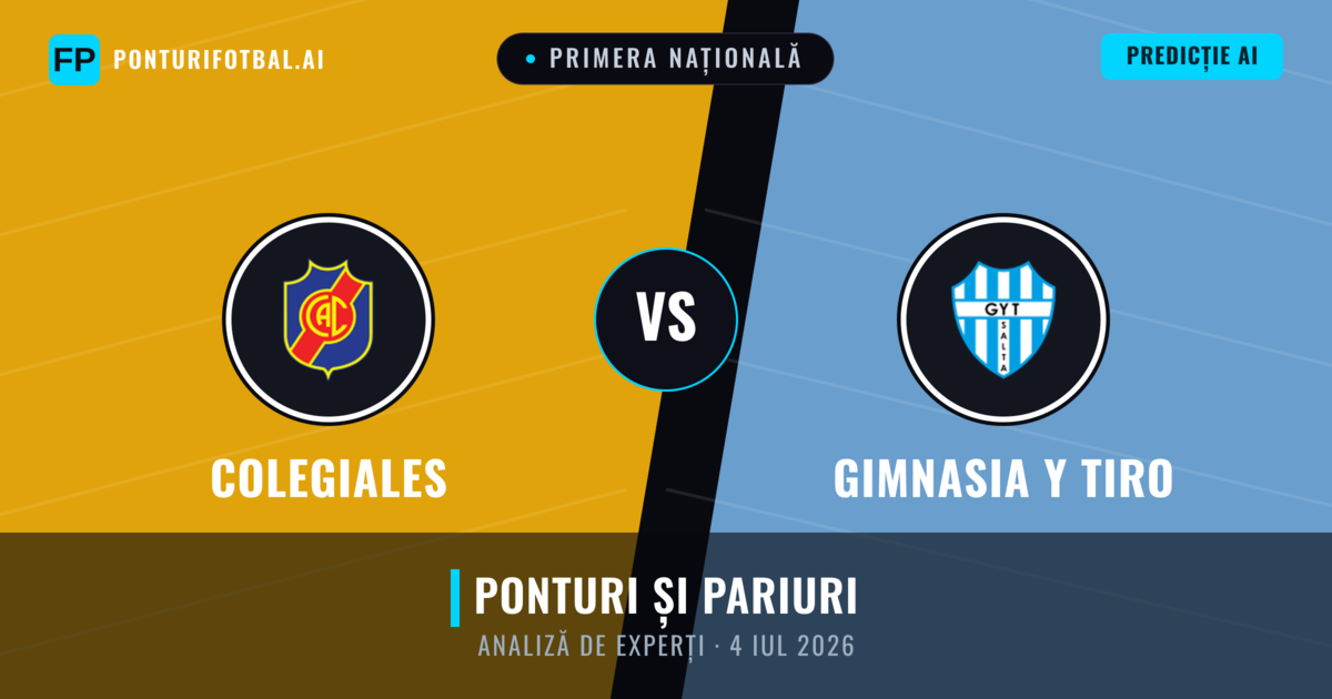 Colegiales vs Gimnasia y Tiro — pronostic și avancronică meci